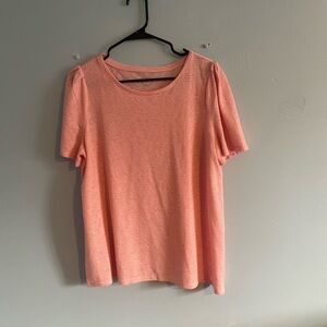 LOFT Pink Striped Blouse